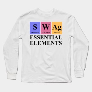 Swag Essential Elements Chemistry Periodic Table Long Sleeve T-Shirt